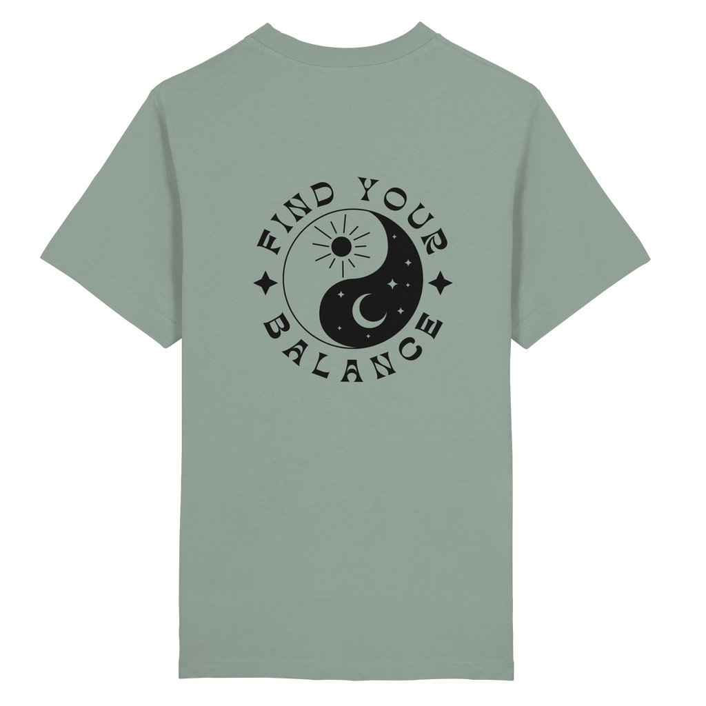 Organic Unisex Heavy T-Shirt "Find your Balance”