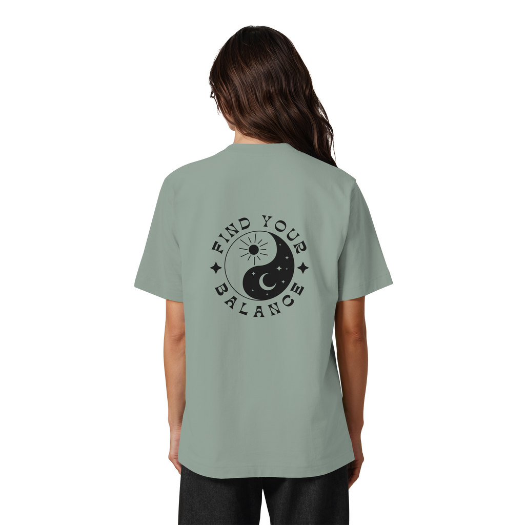 Organic Unisex Heavy T-Shirt "Find your Balance”