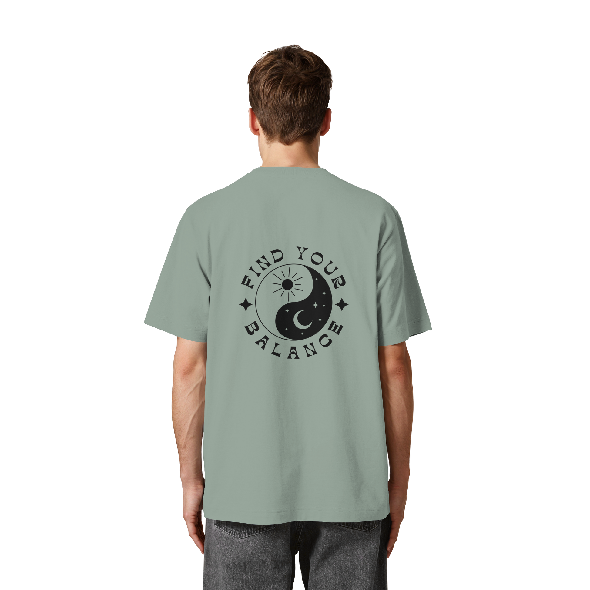 Organic Unisex Heavy T-Shirt "Find your Balance”