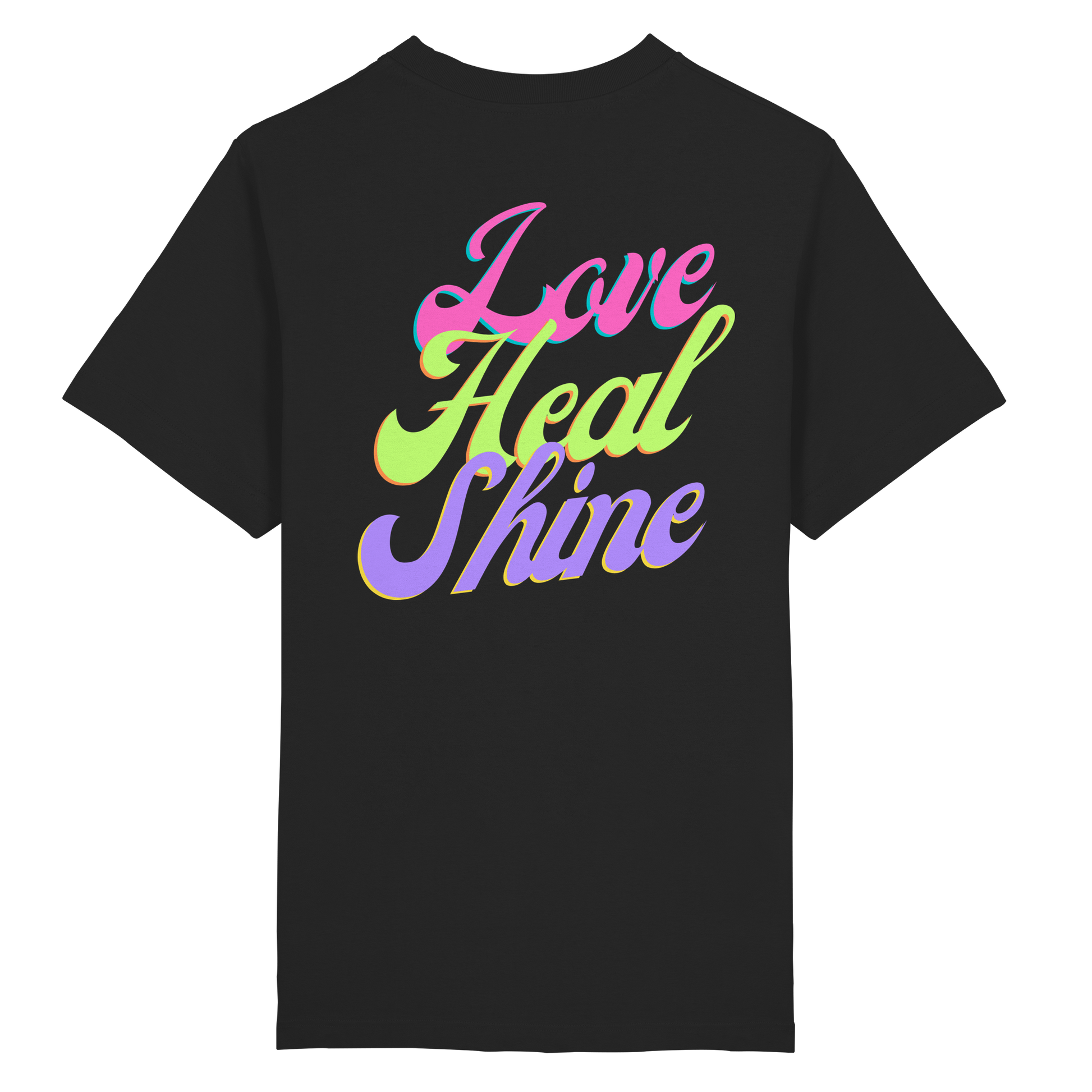 Heavy Organic Unisex Heavy T-Shirt "Love Heal Shine"