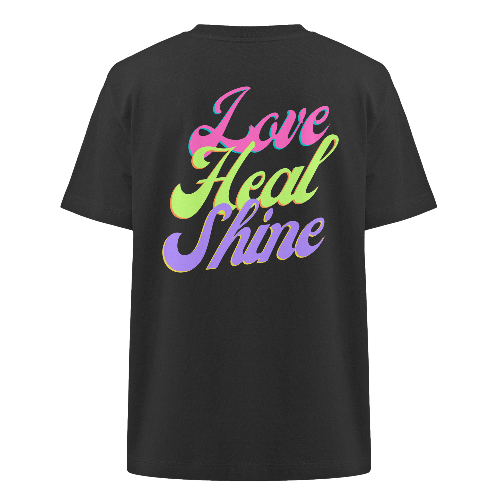 Heavy Organic Unisex Heavy T-Shirt "Love Heal Shine"