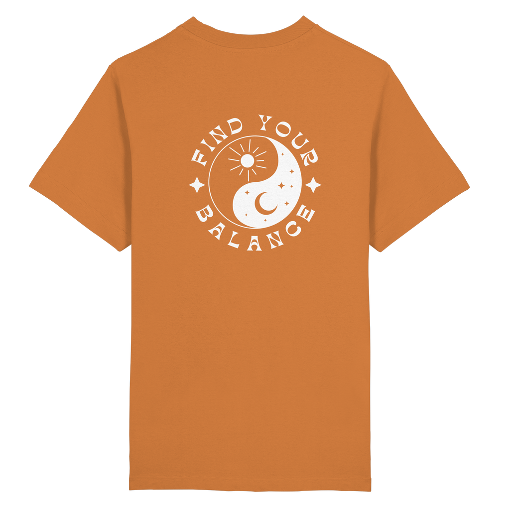 Organic Unisex Heavy T-Shirt "Find your Balance”