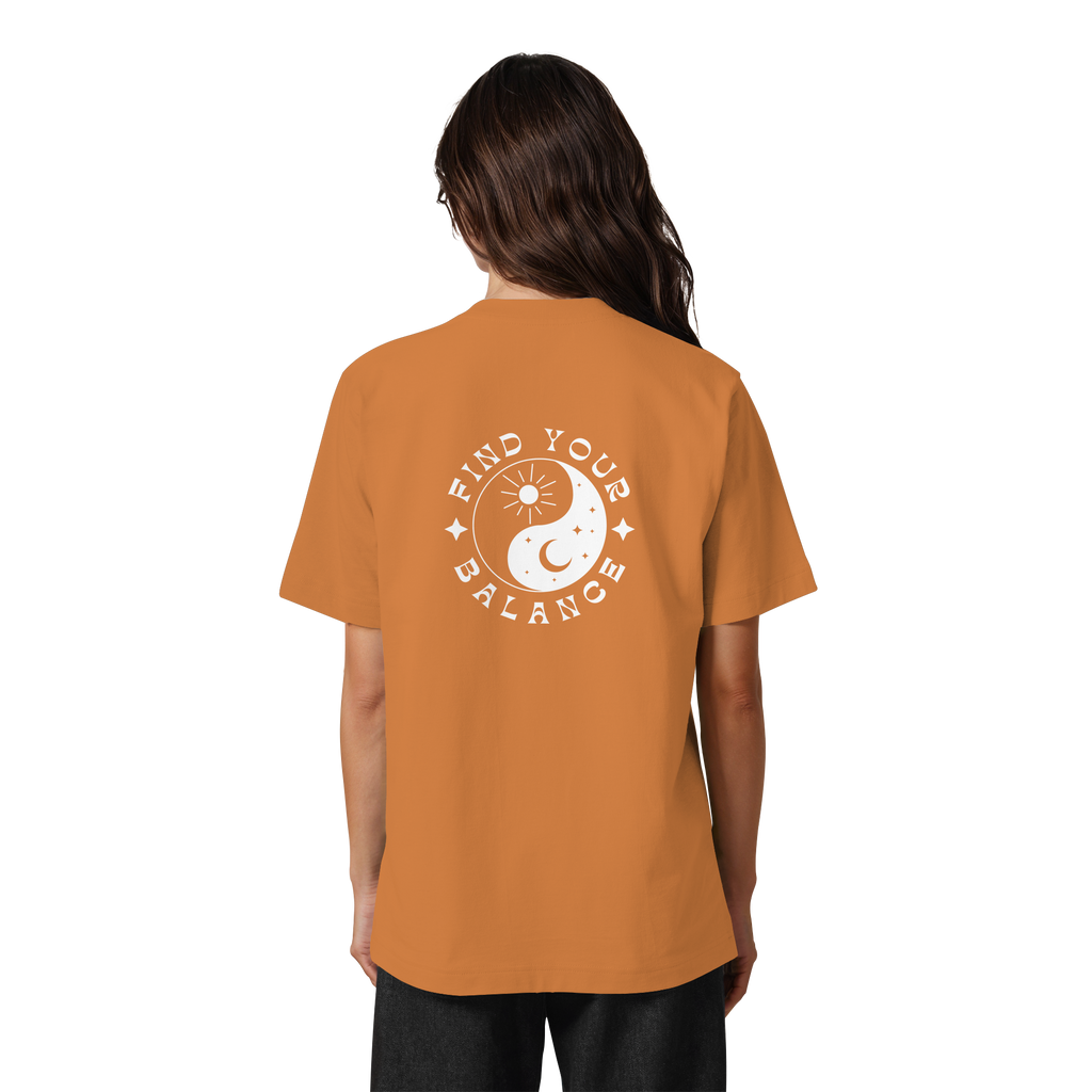 Organic Unisex Heavy T-Shirt "Find your Balance”