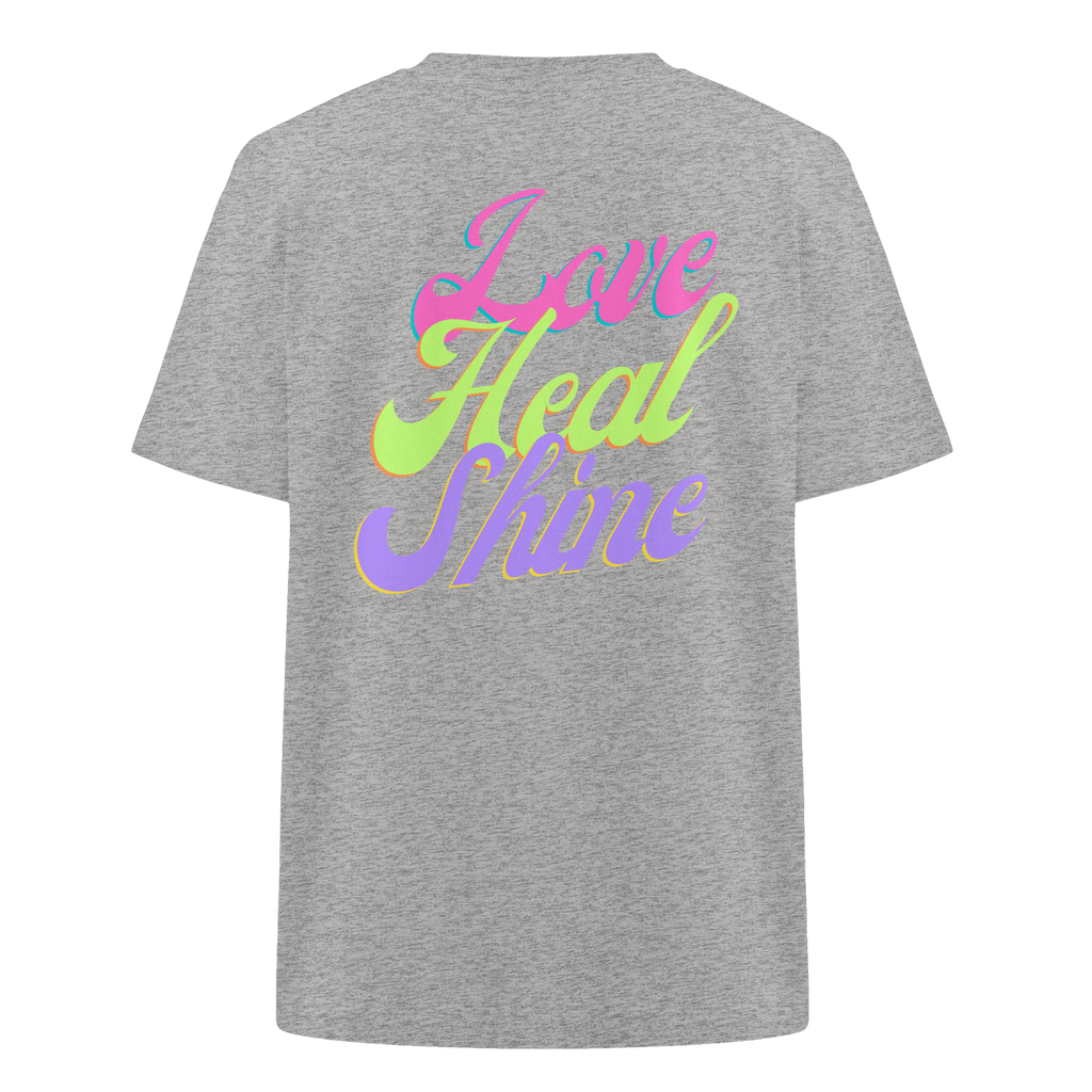 Heavy Organic Unisex Heavy T-Shirt "Love Heal Shine"