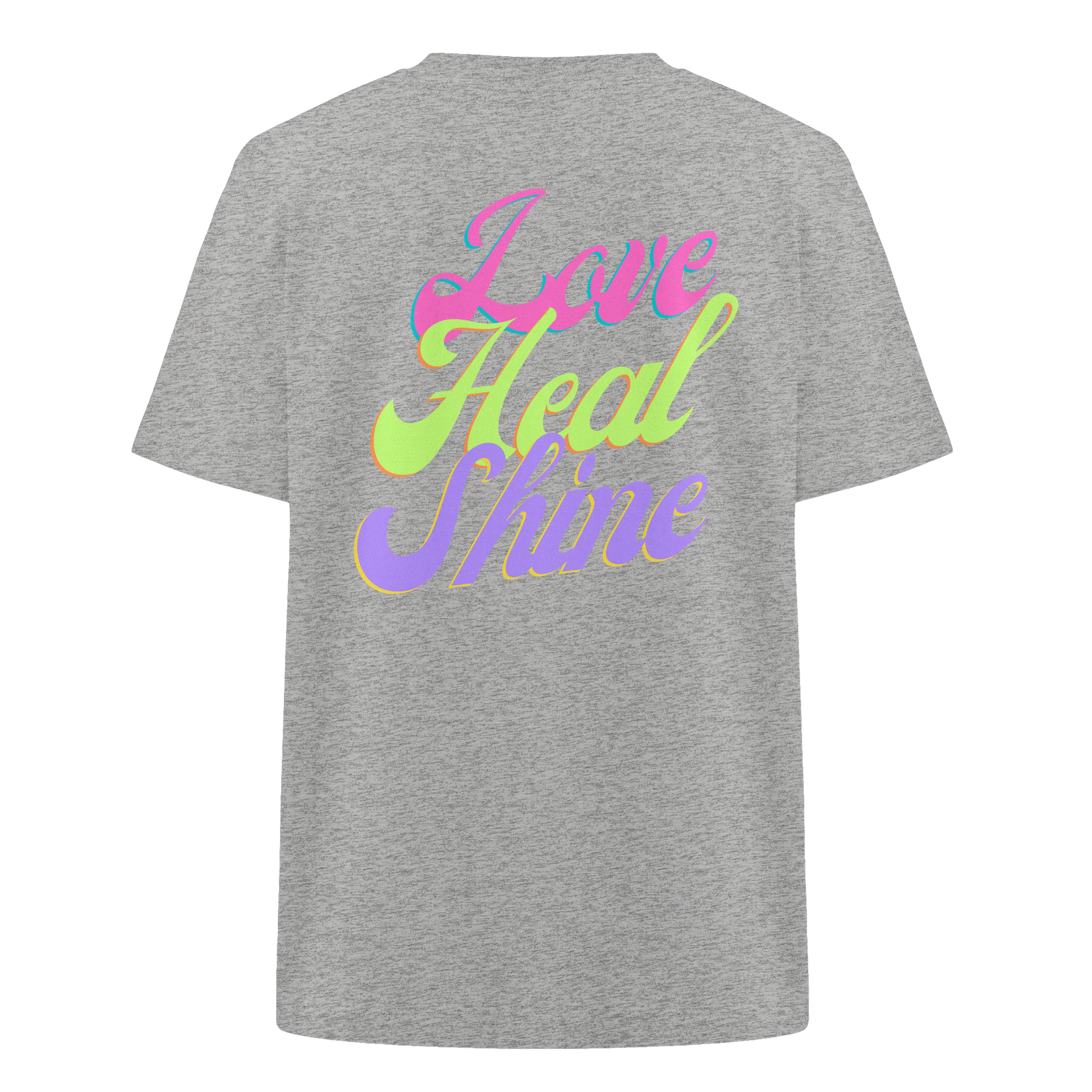 Heavy Organic Unisex Heavy T-Shirt "Love Heal Shine"