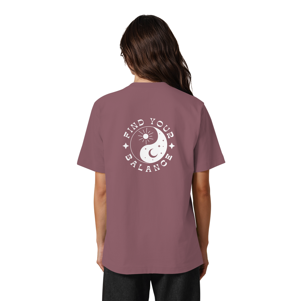 Organic Unisex Heavy T-Shirt "Find your Balance”
