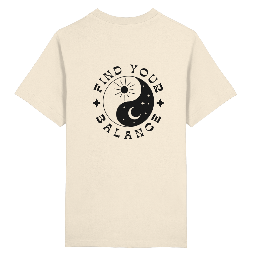 Organic Unisex Heavy T-Shirt "Find your Balance”