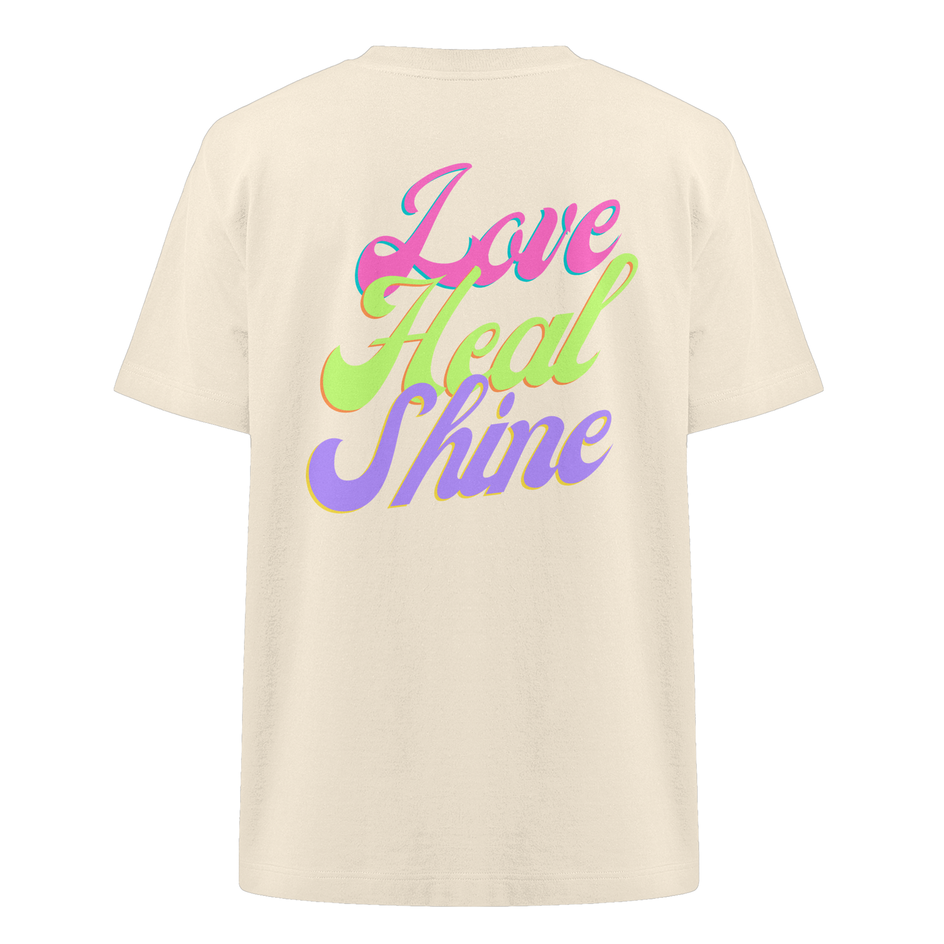 Heavy Organic Unisex Heavy T-Shirt "Love Heal Shine"