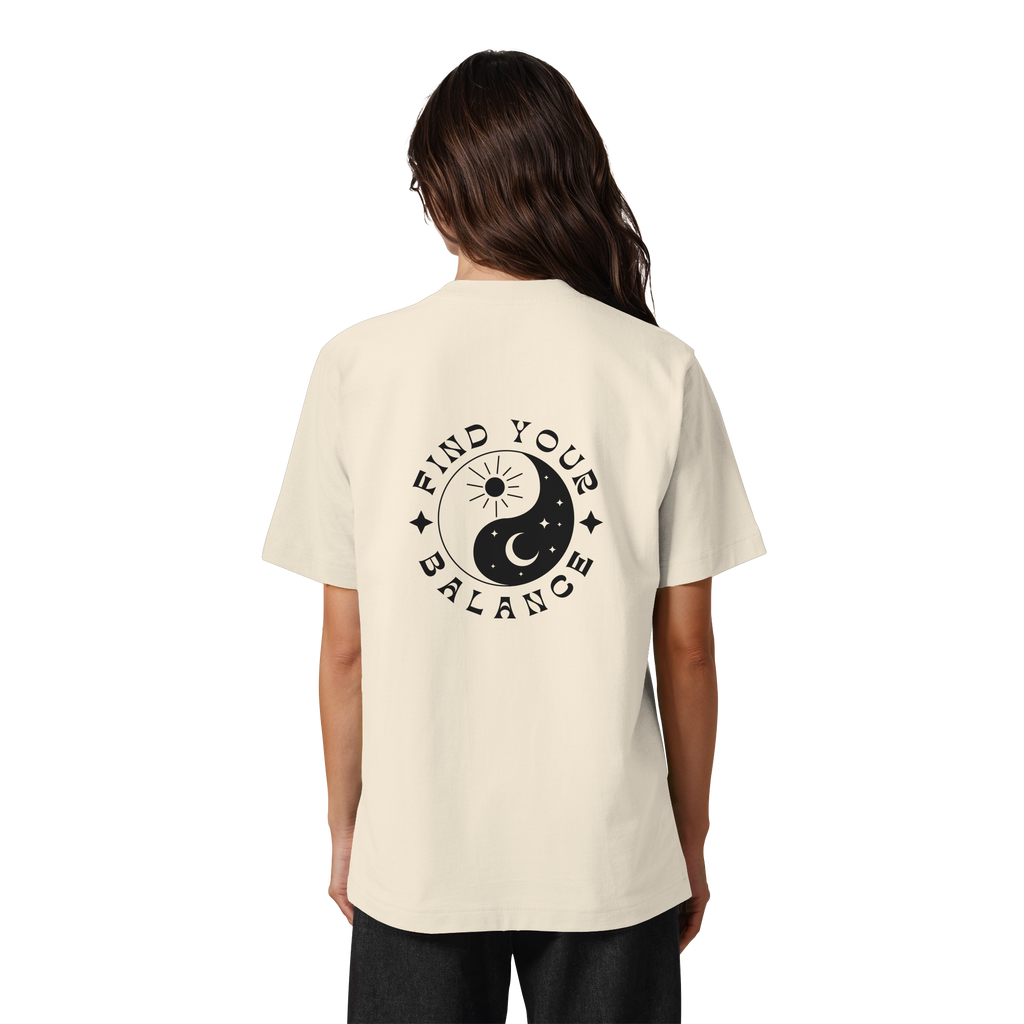 Organic Unisex Heavy T-Shirt "Find your Balance”