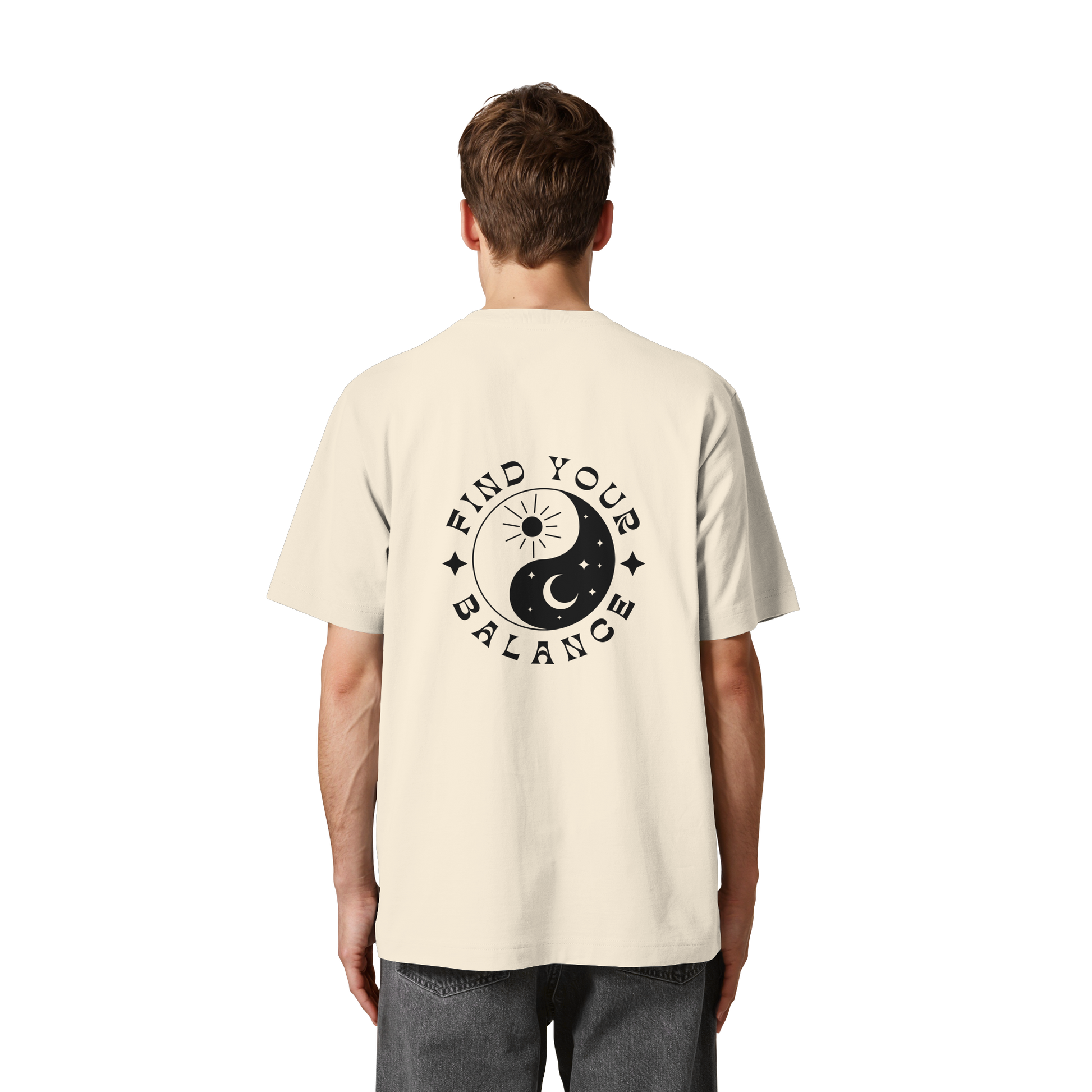Organic Unisex Heavy T-Shirt "Find your Balance”