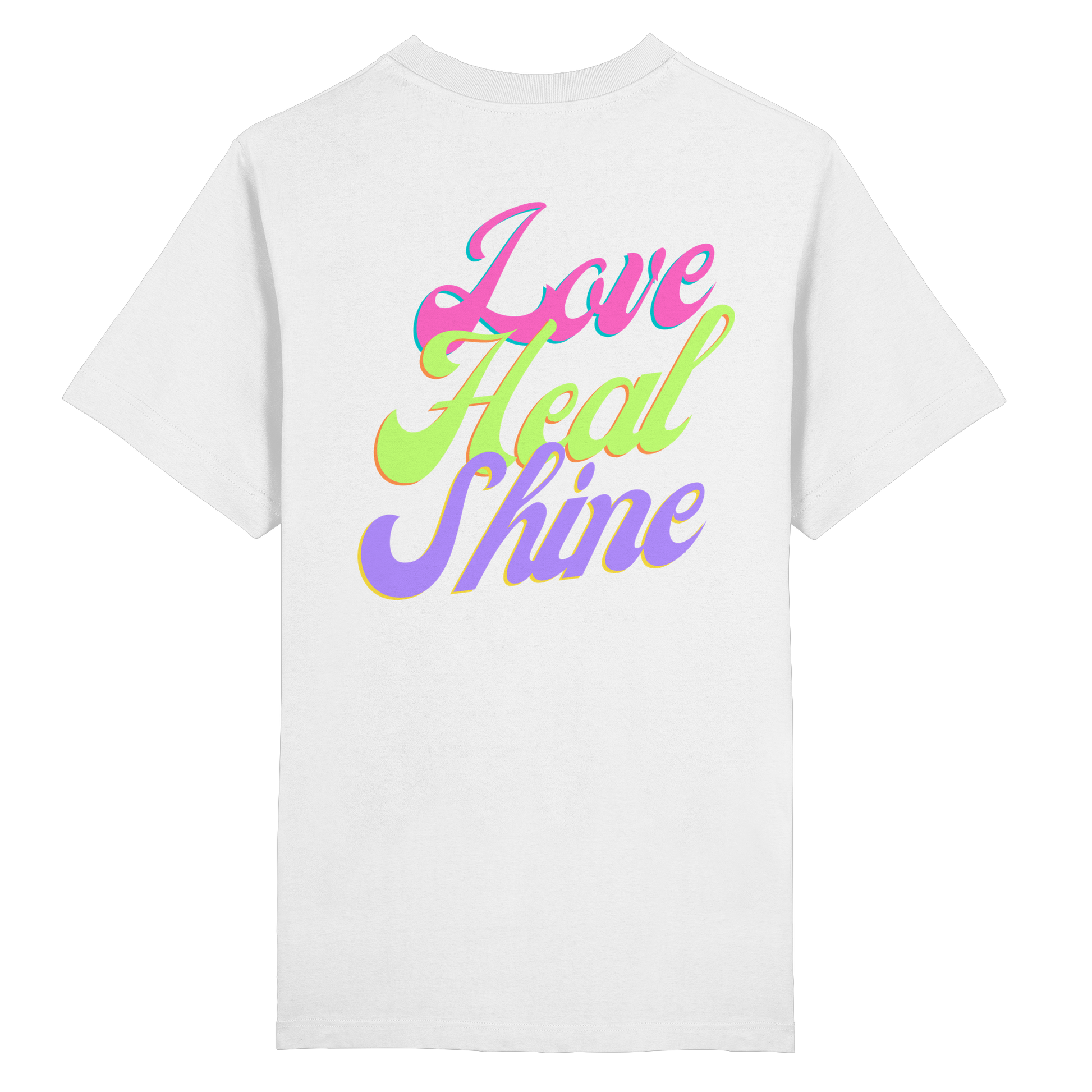 Heavy Organic Unisex Heavy T-Shirt "Love Heal Shine"