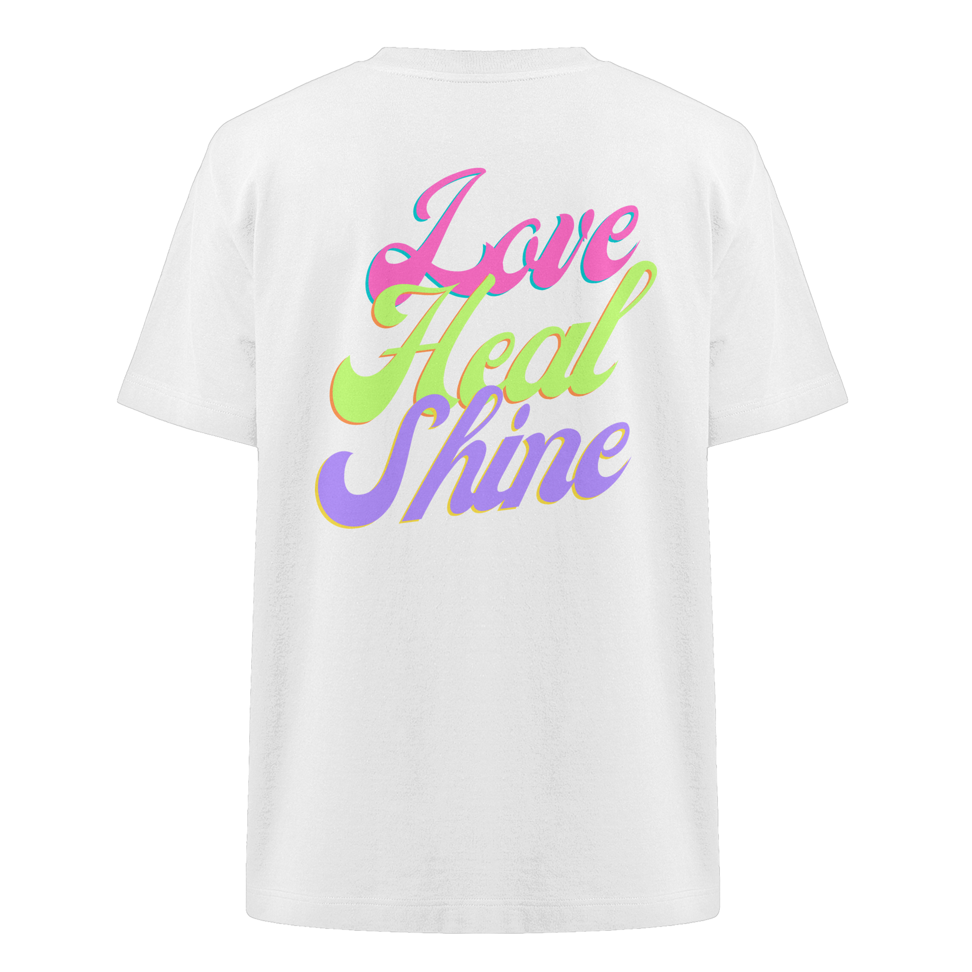 Heavy Organic Unisex Heavy T-Shirt "Love Heal Shine"