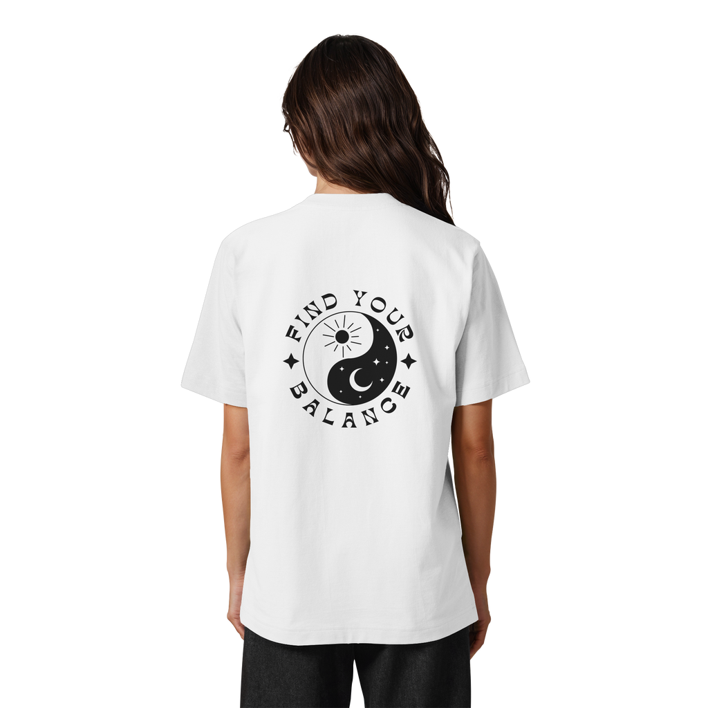 Organic Unisex Heavy T-Shirt "Find your Balance”