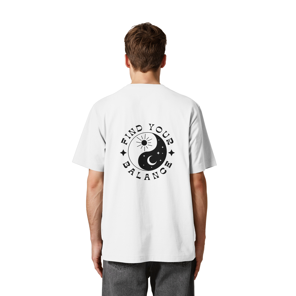 Organic Unisex Heavy T-Shirt "Find your Balance”