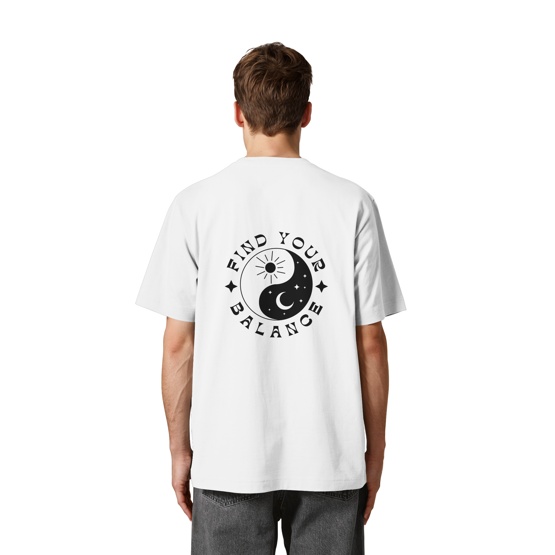 Organic Unisex Heavy T-Shirt "Find your Balance”