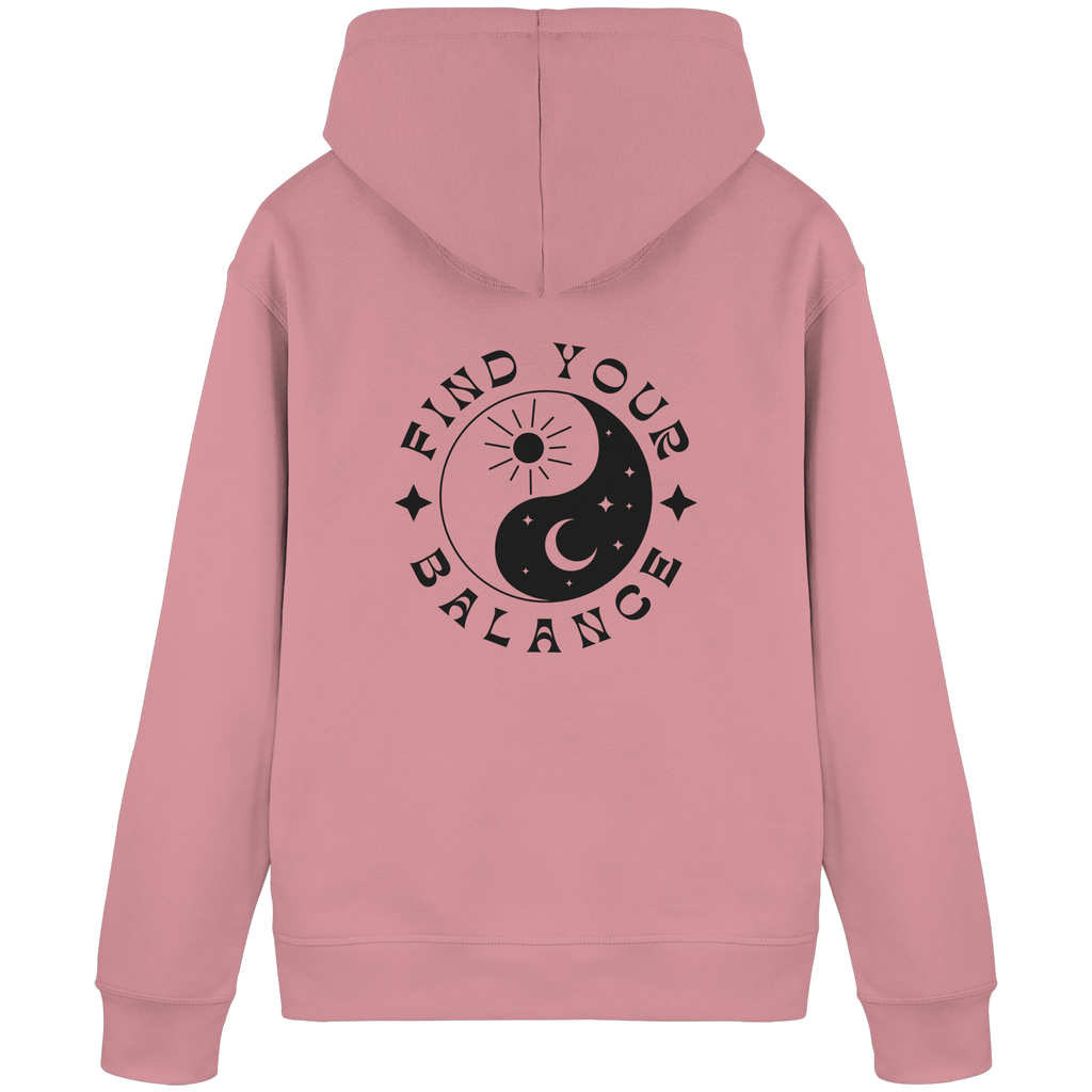 Organic Basic Hoodie „Find your Balance”