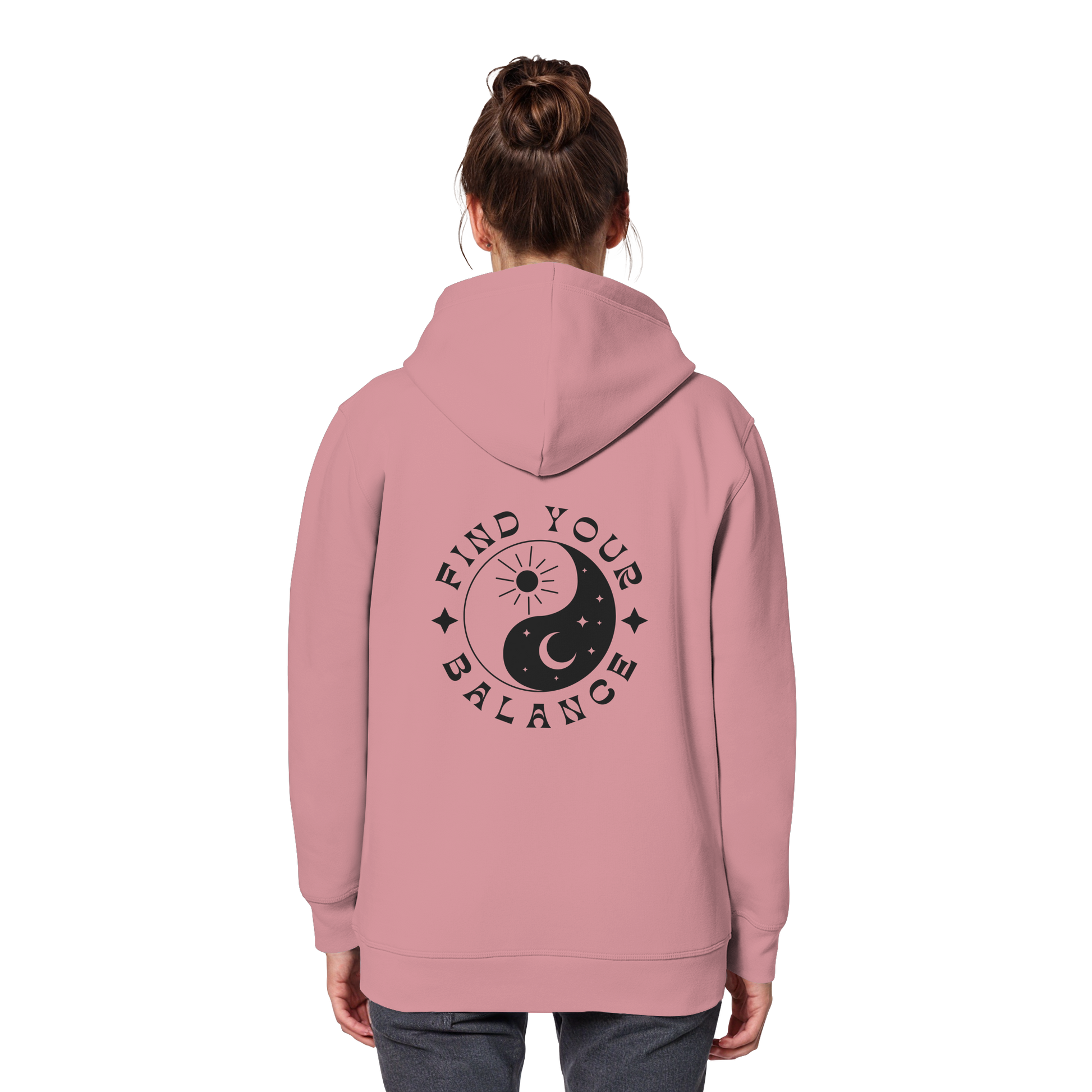 Organic Basic Hoodie „Find your Balance”