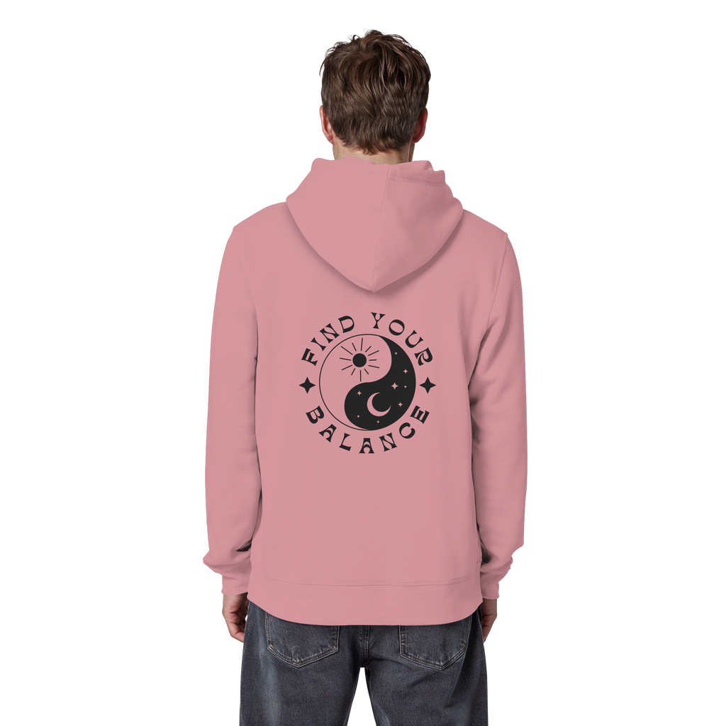 Organic Basic Hoodie „Find your Balance”