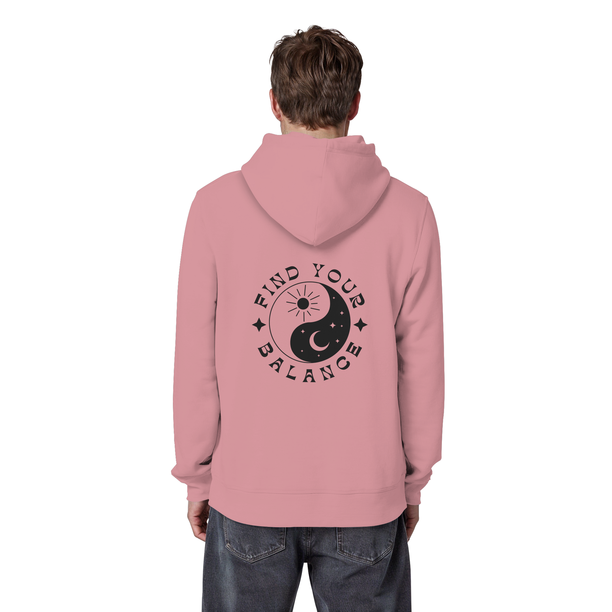 Organic Basic Hoodie „Find your Balance”