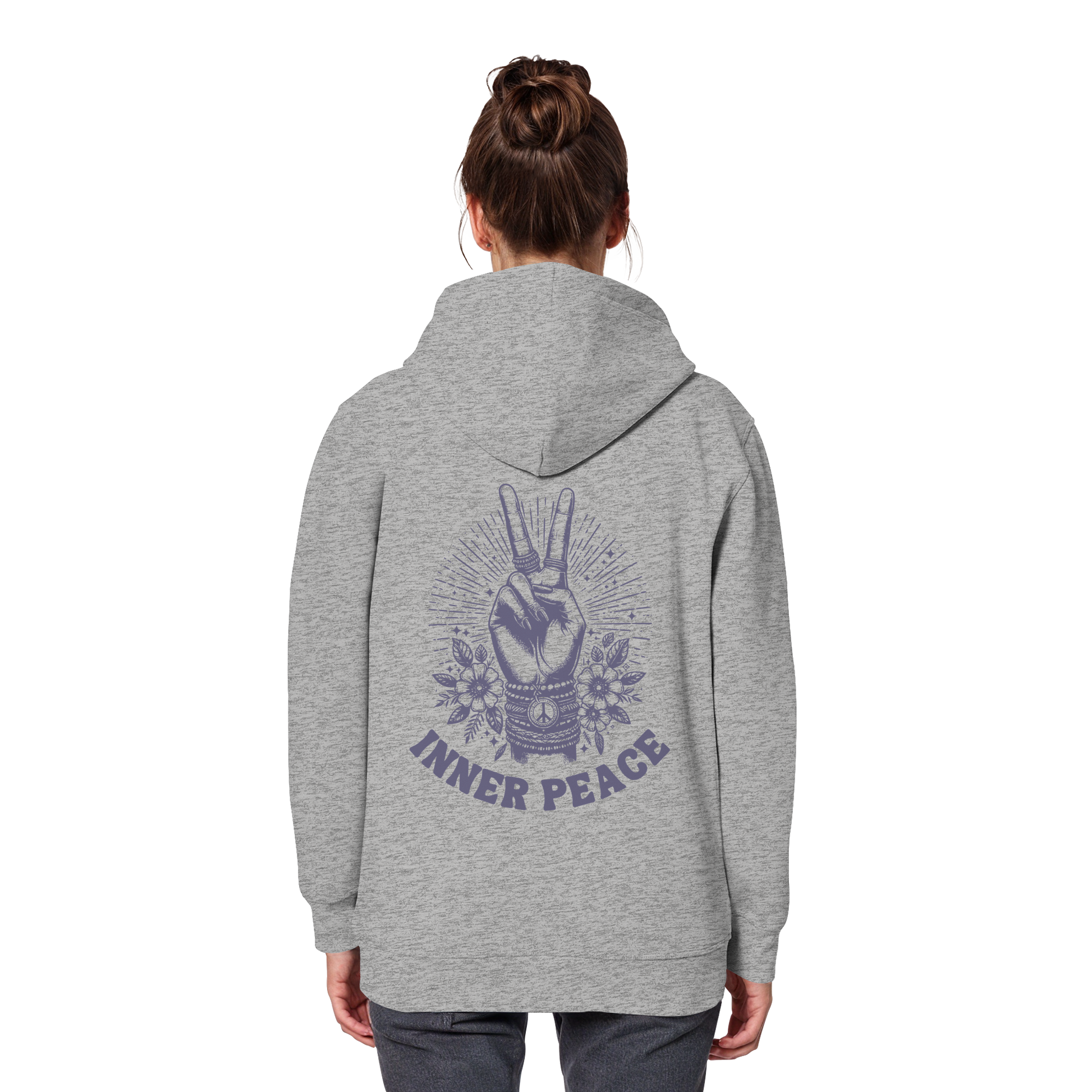 Organic Basic Unisex Hoodie „Inner Peace"