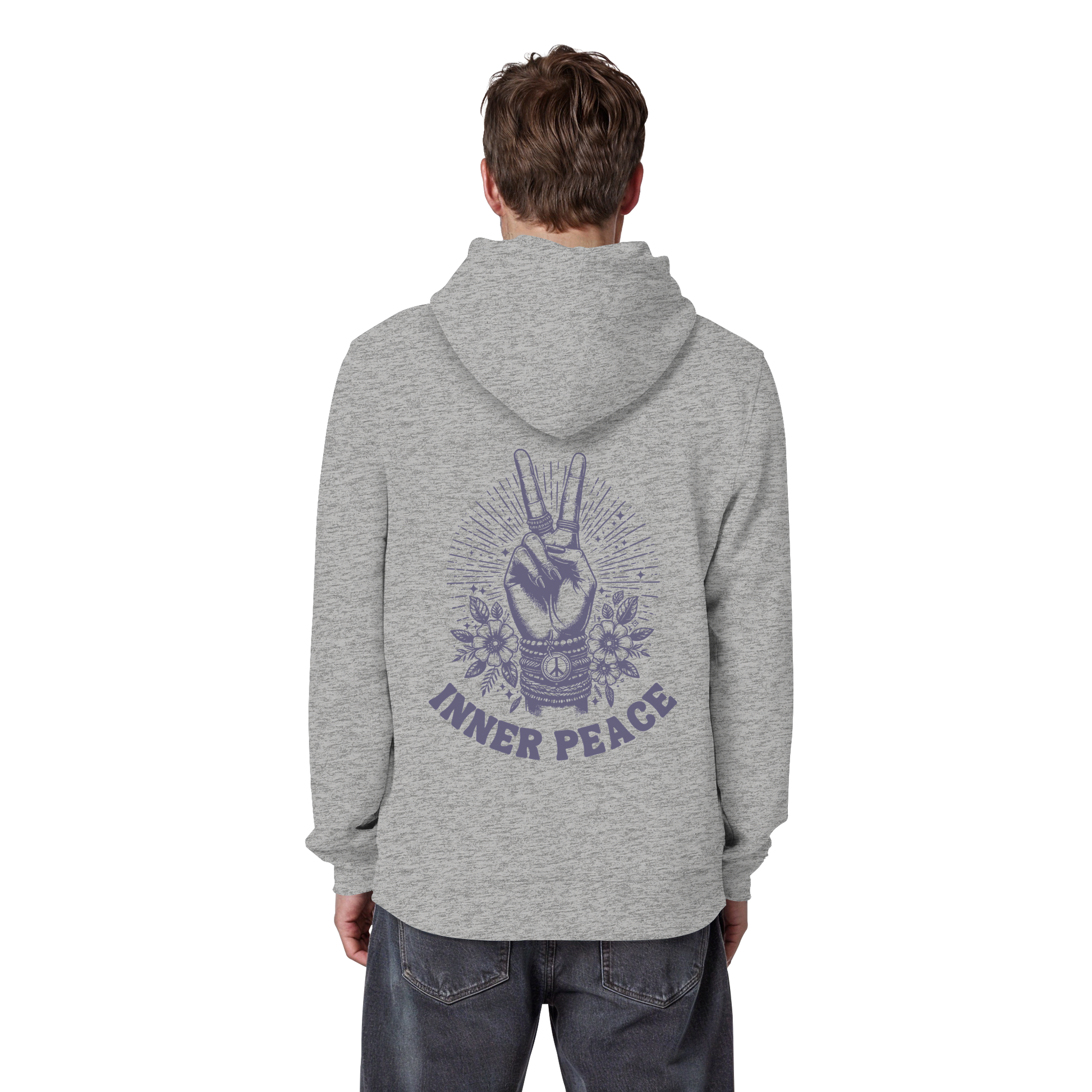 Organic Basic Unisex Hoodie „Inner Peace"