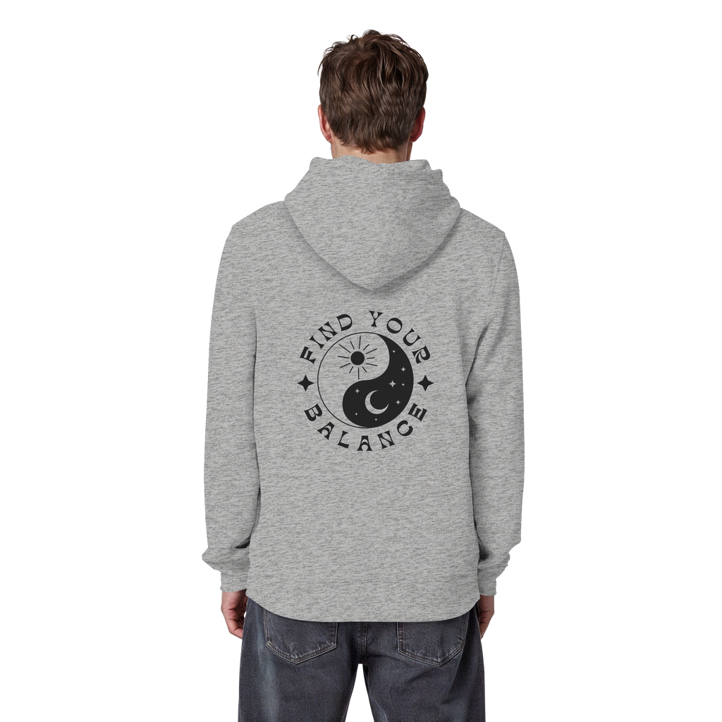 Organic Basic Hoodie „Find your Balance”