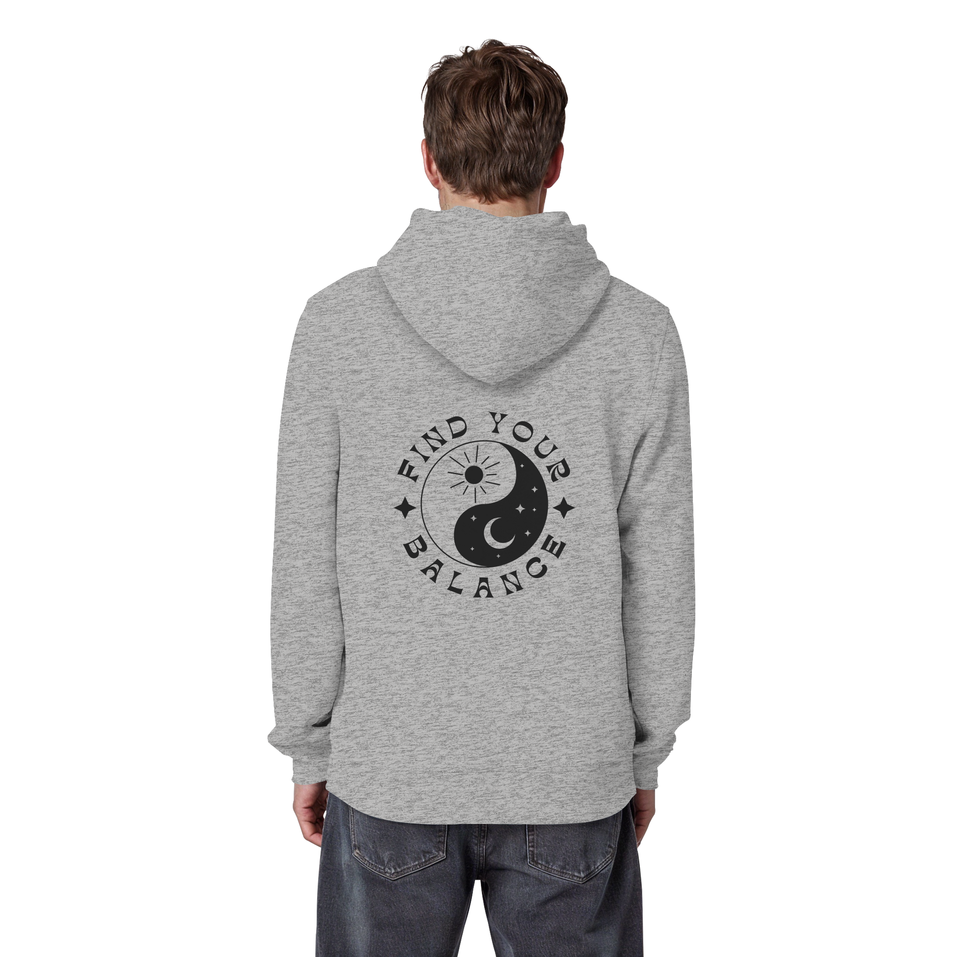 Organic Basic Hoodie „Find your Balance”