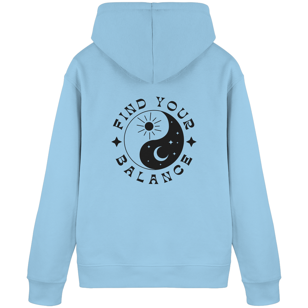 Organic Basic Hoodie „Find your Balance”