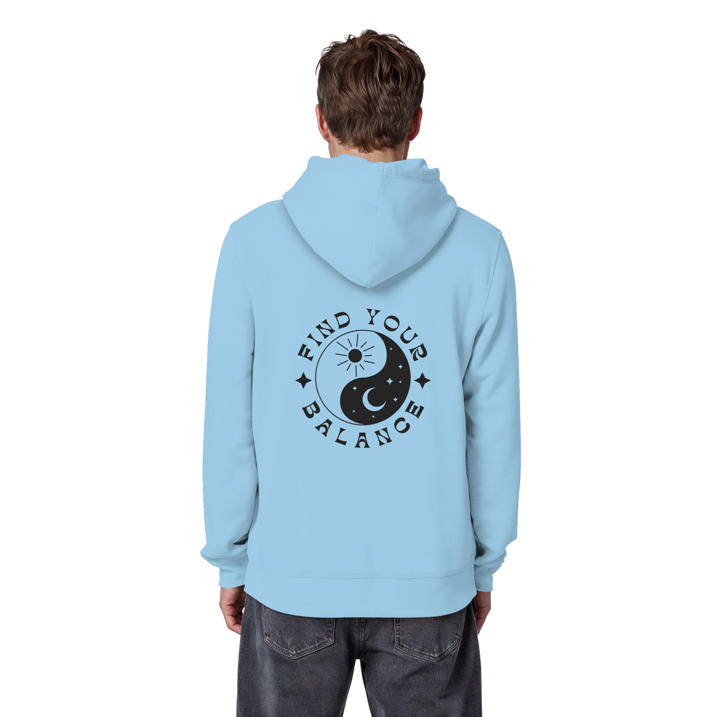 Organic Basic Hoodie „Find your Balance”