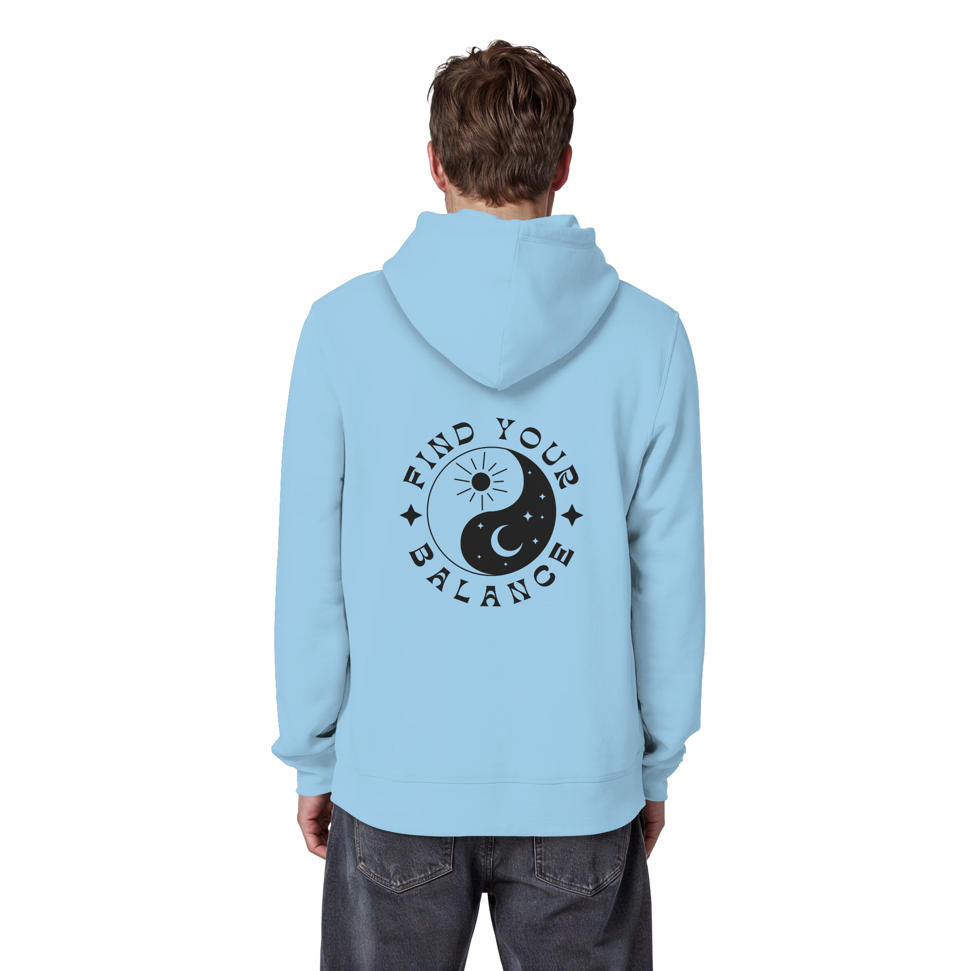 Organic Basic Hoodie „Find your Balance”