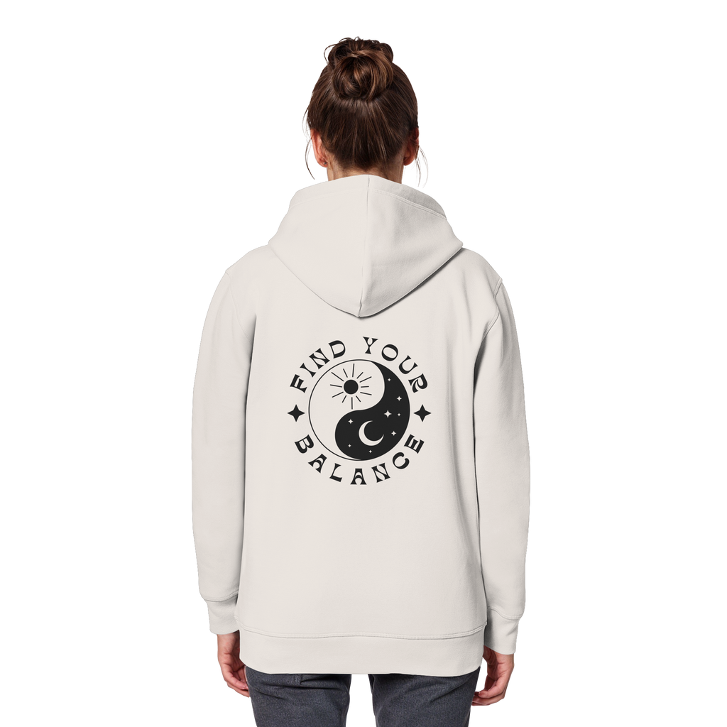 Organic Basic Hoodie „Find your Balance”