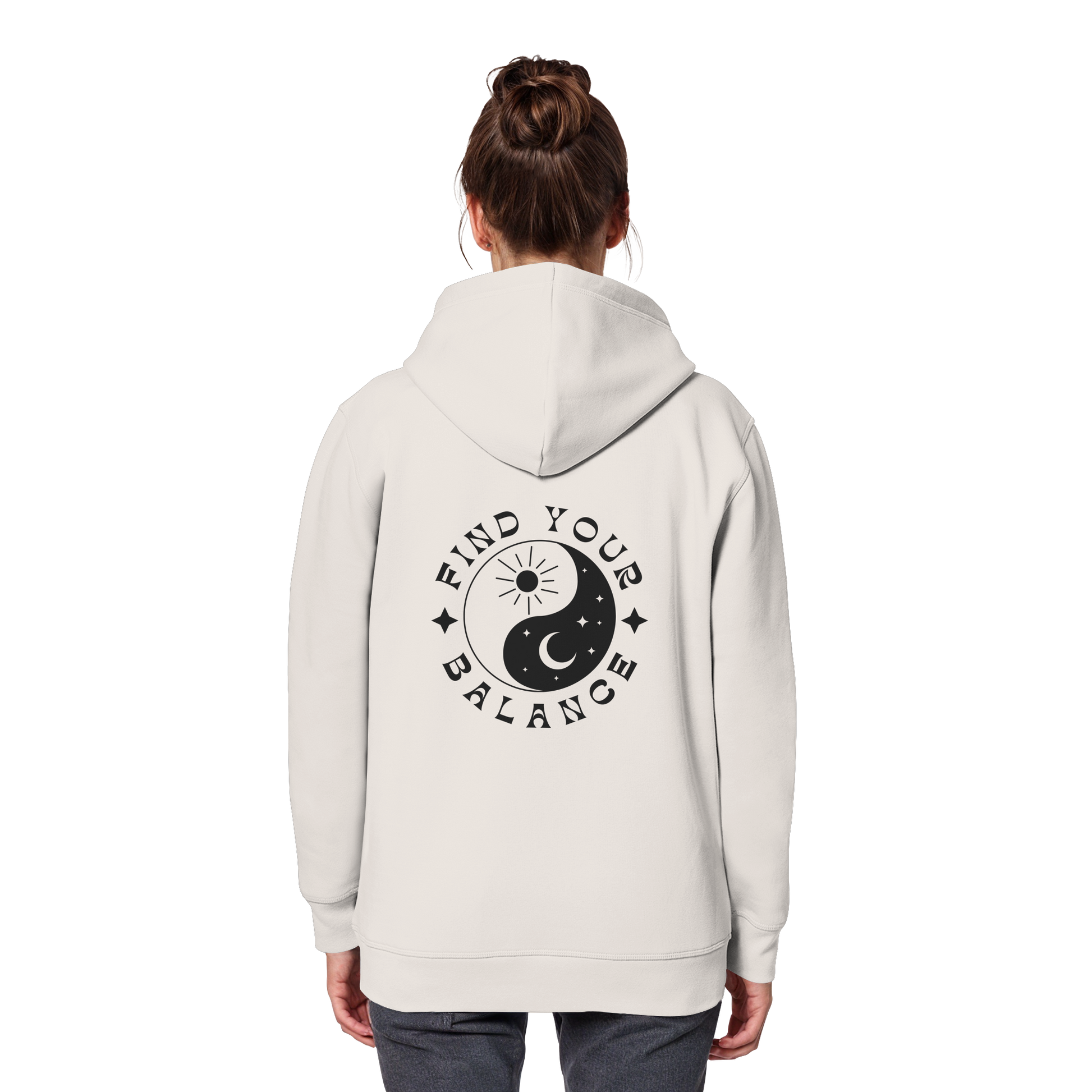 Organic Basic Hoodie „Find your Balance”