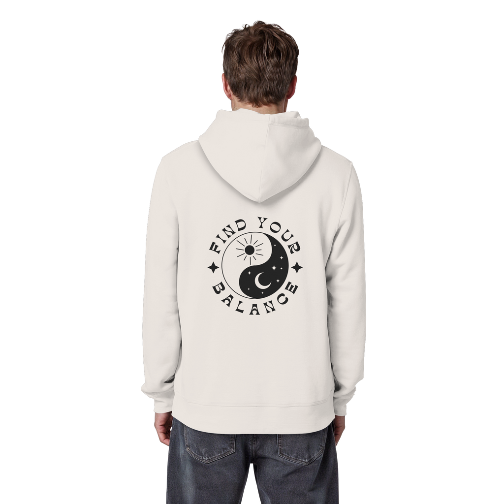 Organic Basic Hoodie „Find your Balance”