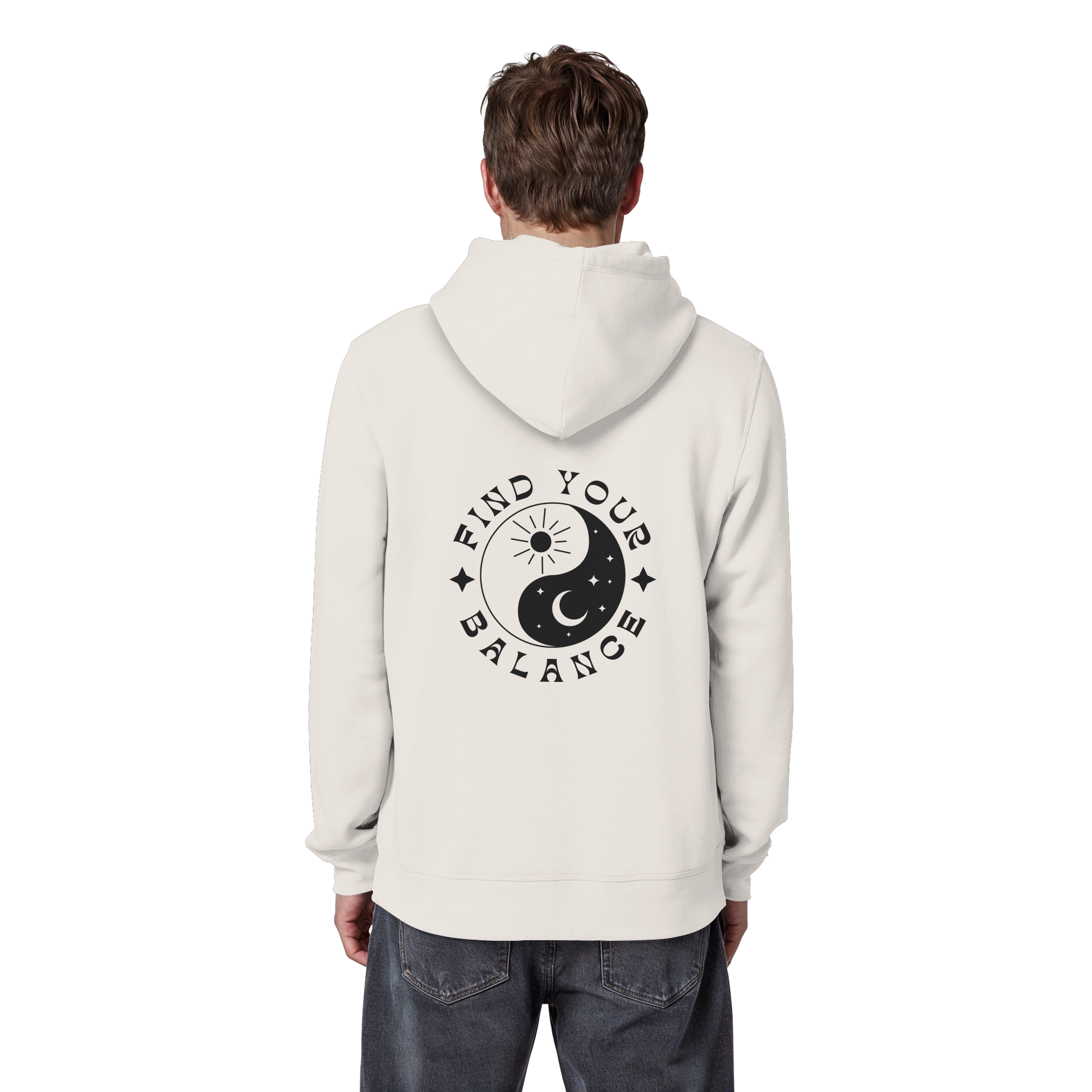 Organic Basic Hoodie „Find your Balance”