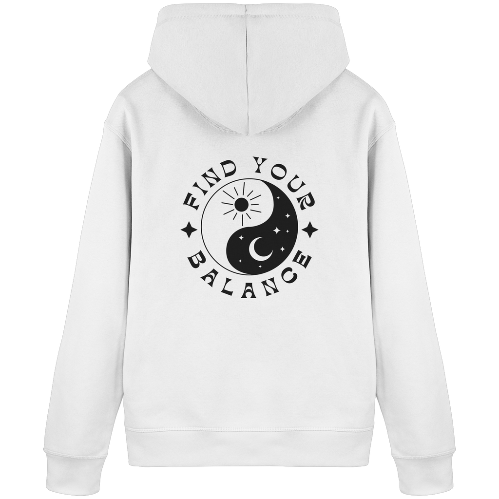 Organic Basic Hoodie „Find your Balance”