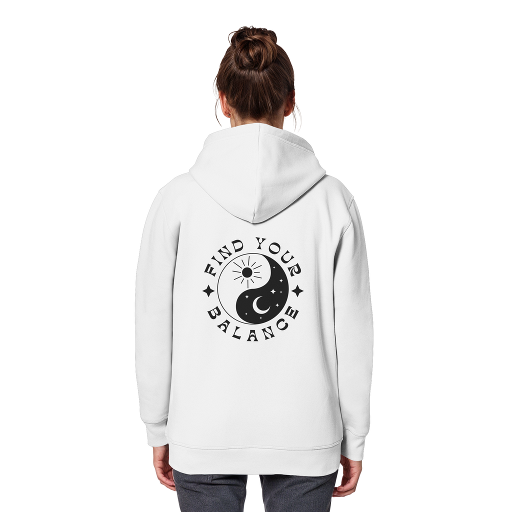 Organic Basic Hoodie „Find your Balance”
