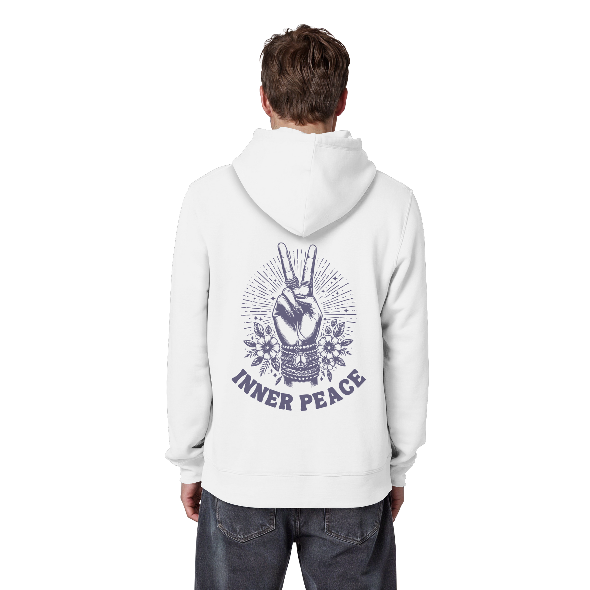 Organic Basic Unisex Hoodie „Inner Peace"