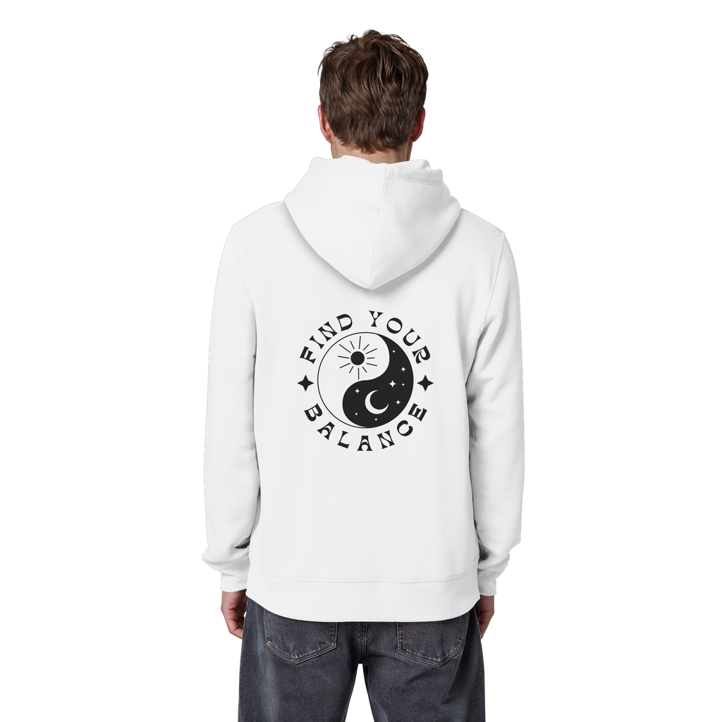 Organic Basic Hoodie „Find your Balance”