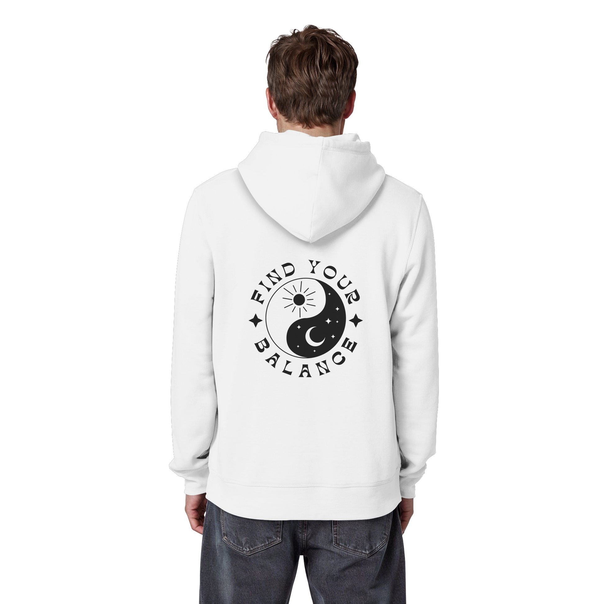 Organic Basic Hoodie „Find your Balance”