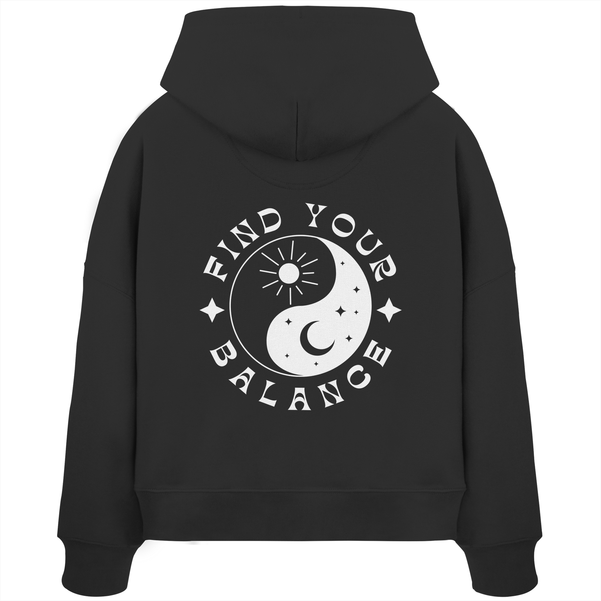 Organic Women Boxcut Hoodie „Find your Balance”