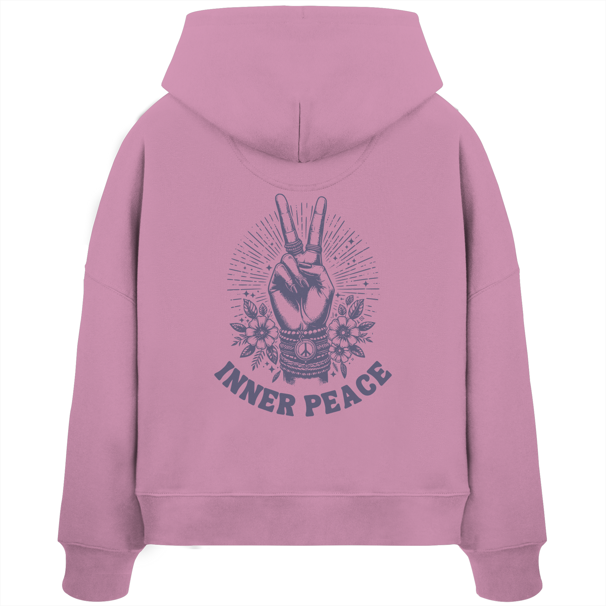 Women Organic Boxcut Hoodie „Inner Peace"