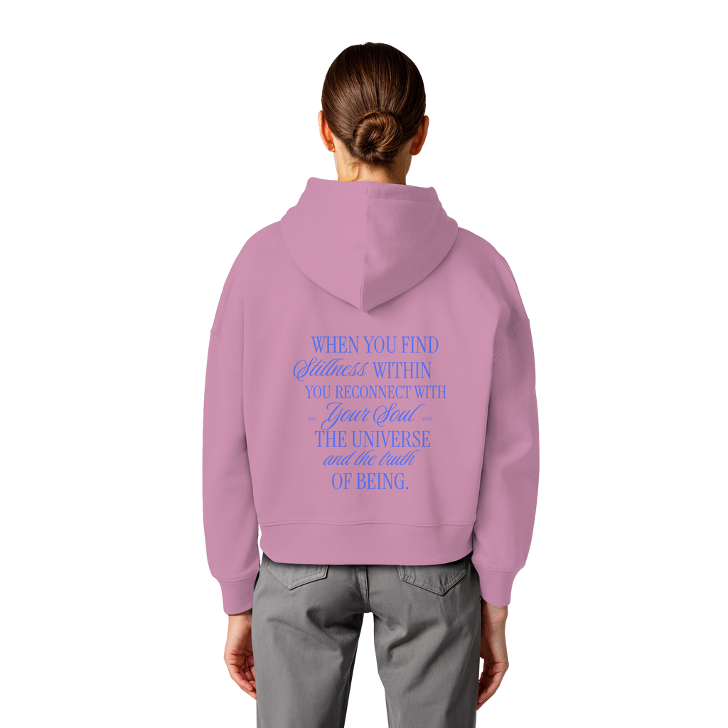 Women Organic Boxcut Hoodie „Reconnect"