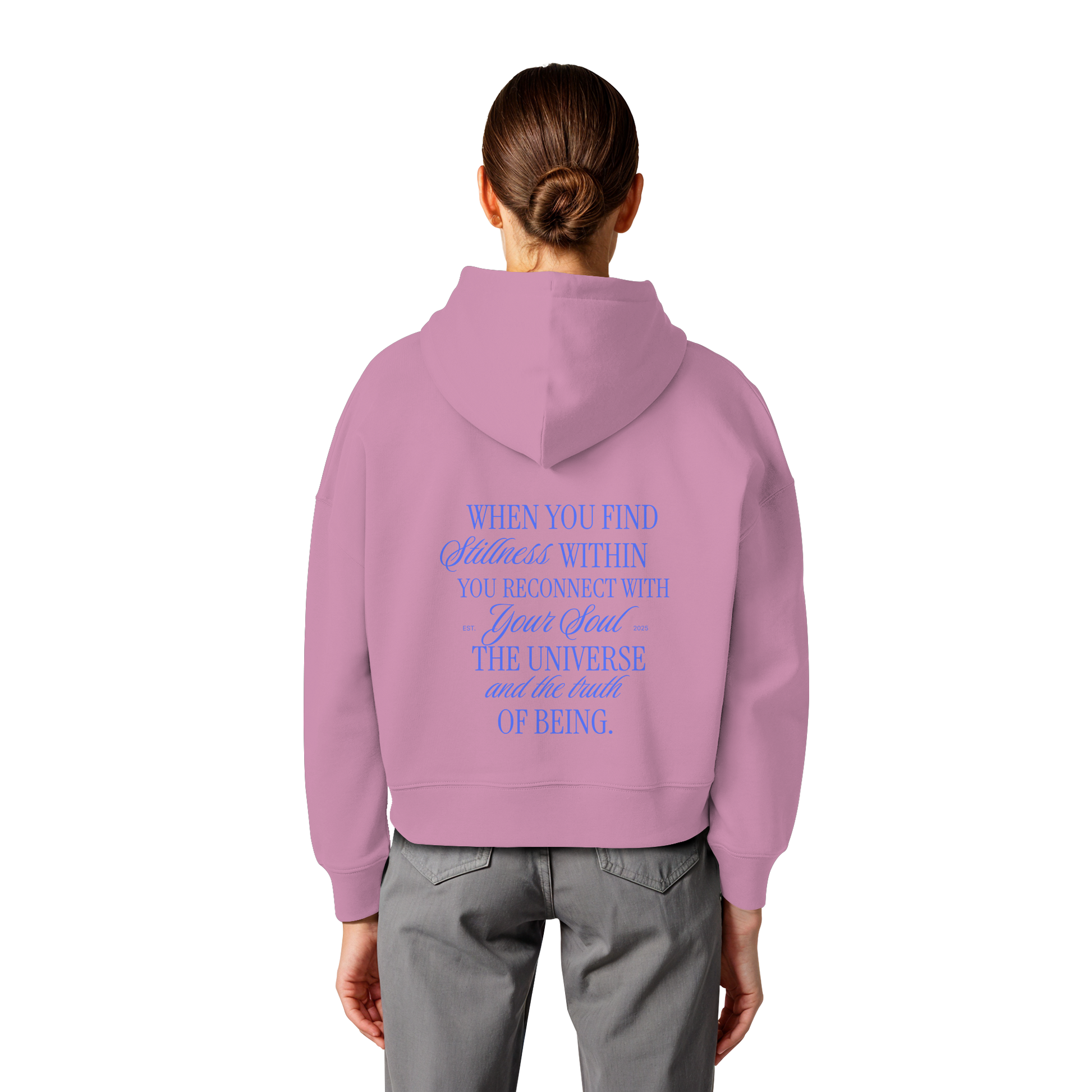 Women Organic Boxcut Hoodie „Reconnect"