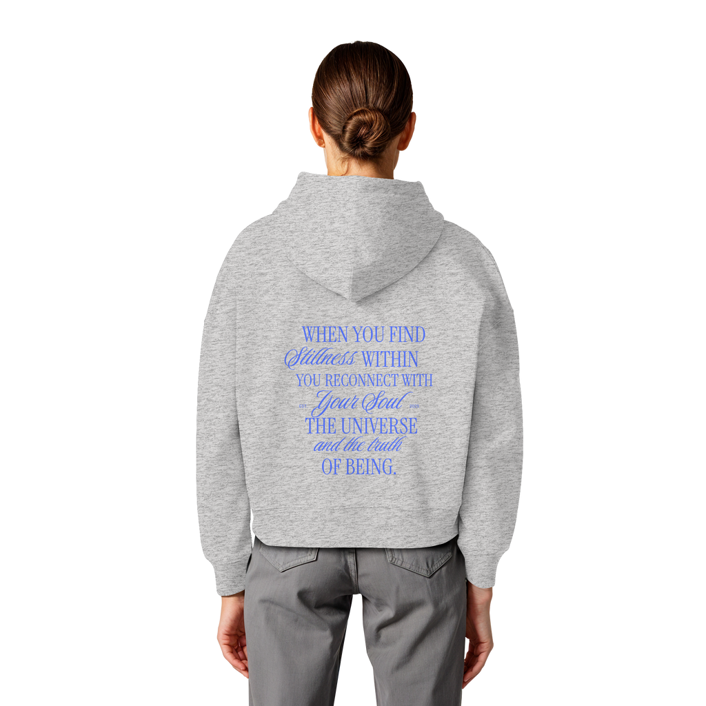 Women Organic Boxcut Hoodie „Reconnect"