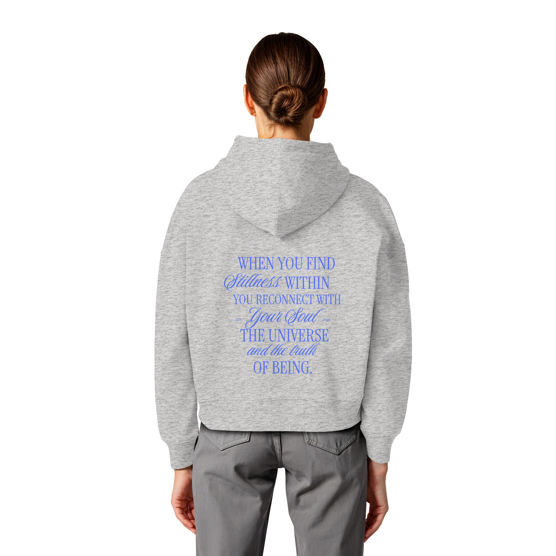 Women Organic Boxcut Hoodie „Reconnect"