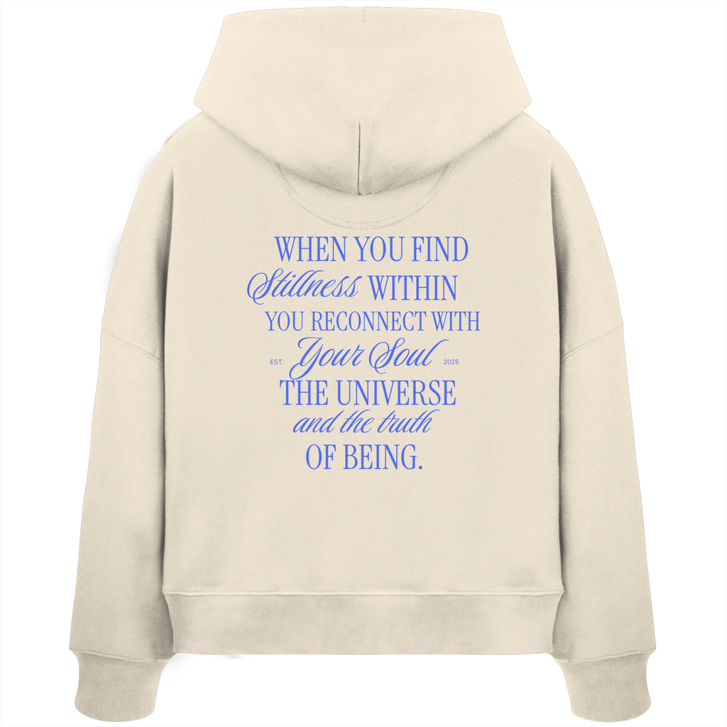 Women Organic Boxcut Hoodie „Reconnect"