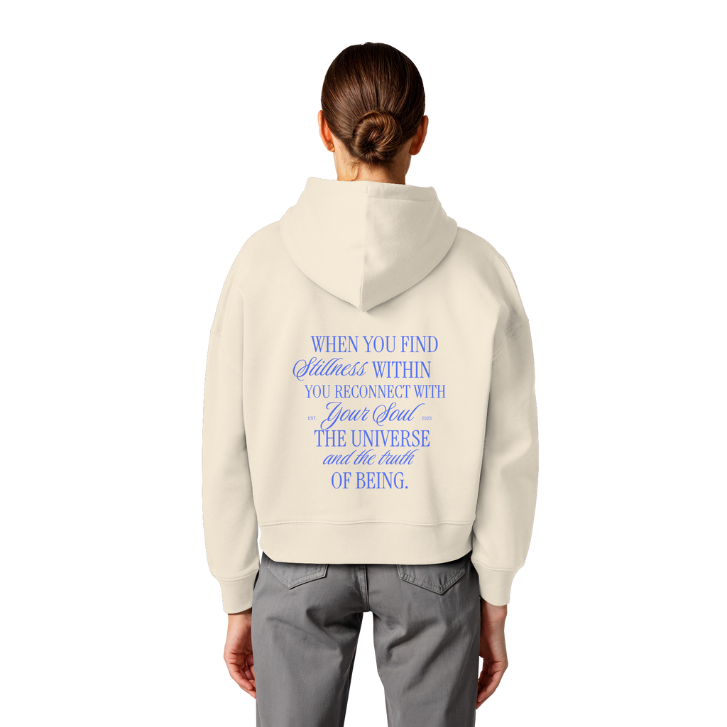 Women Organic Boxcut Hoodie „Reconnect"