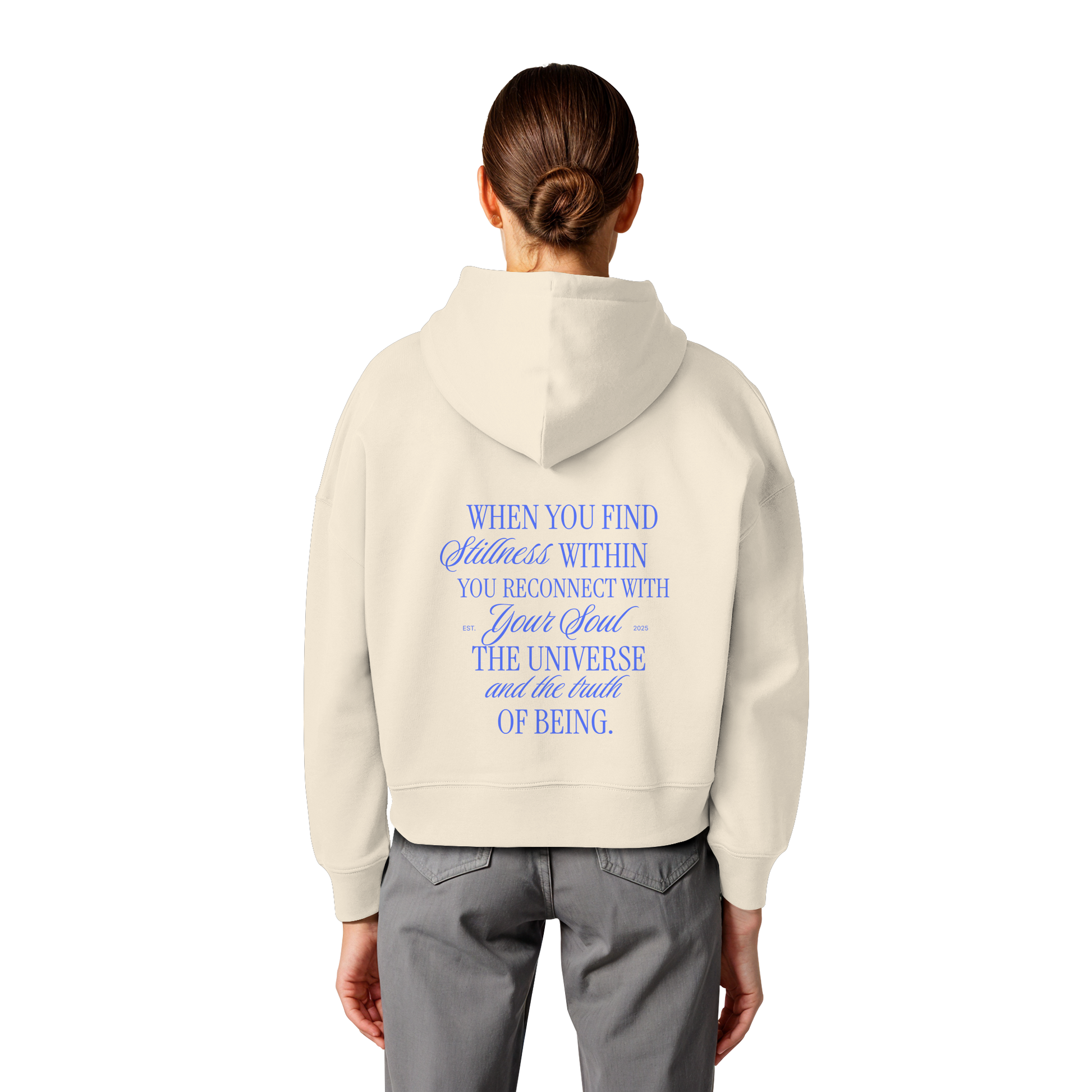 Women Organic Boxcut Hoodie „Reconnect"