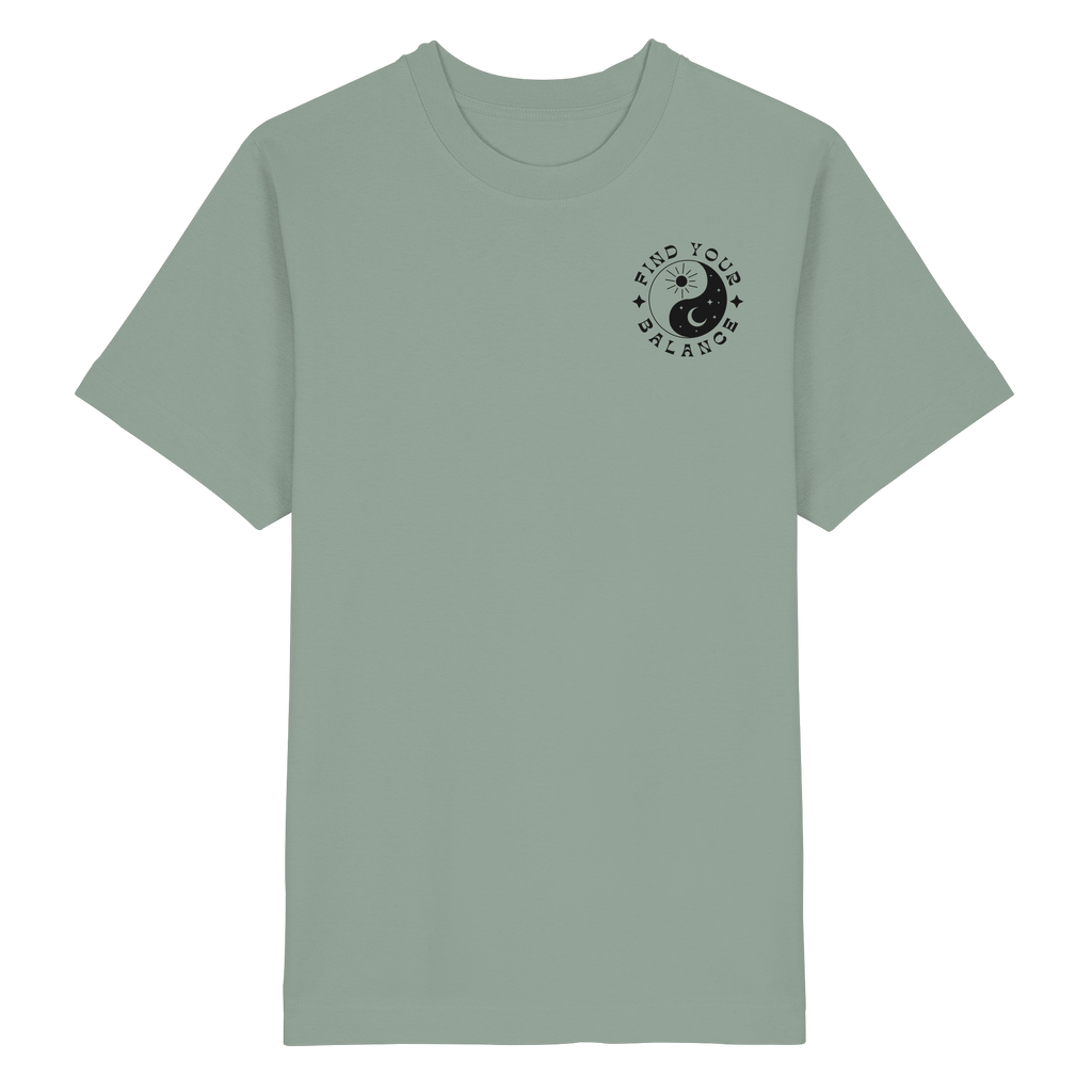 Organic Unisex Heavy T-Shirt "Find your Balance”