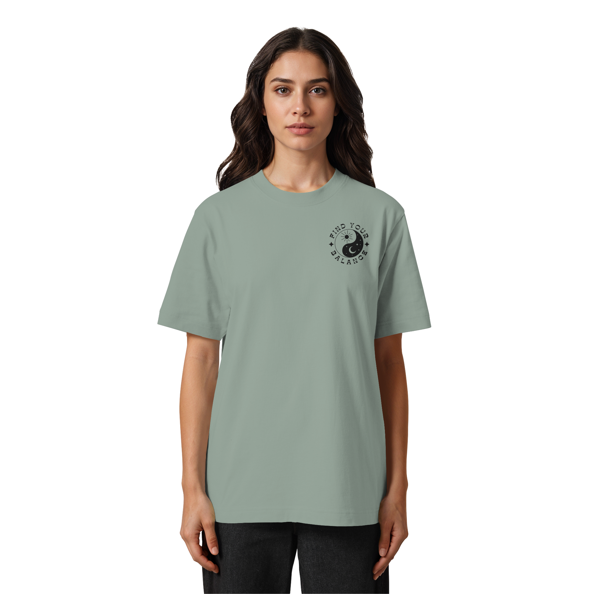 Organic Unisex Heavy T-Shirt "Find your Balance”